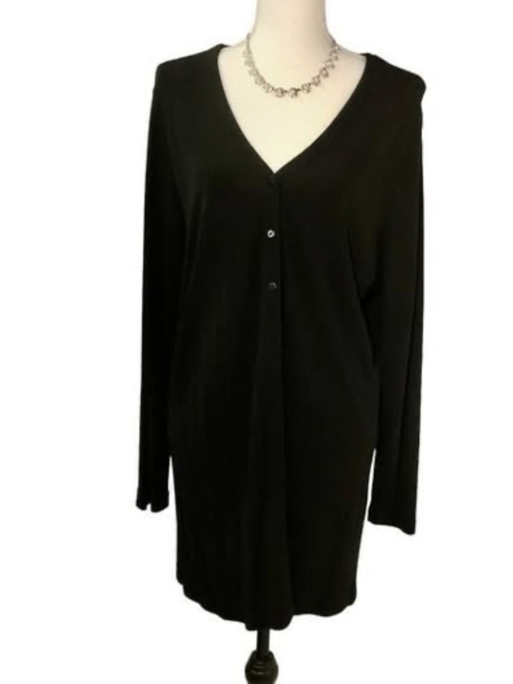 Women’s Size X Casual Corner Annex Essentials Black Cardigan